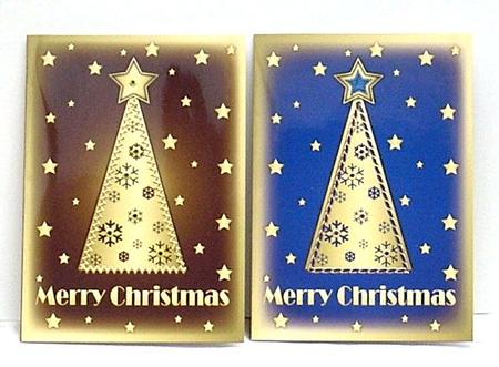Snowflakes Christmas Trees Notelets 5 by Joyce Watson