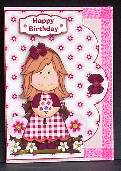 Little Petal Scallop Card Front with Step by Step by Joyce Watson
