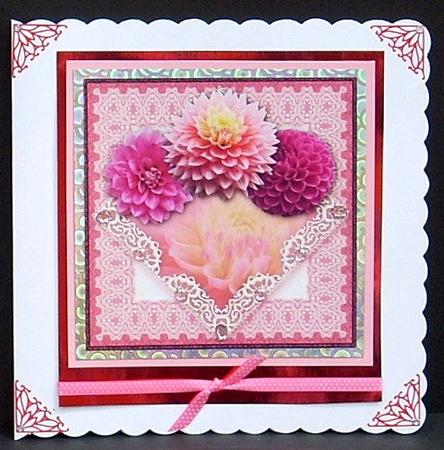 Delightful Dahlias 8x8 Topper Sheet by Joyce Watson