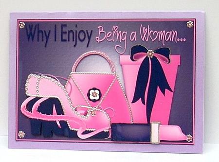 Ladies Accessories Card Front by Joyce Watson
