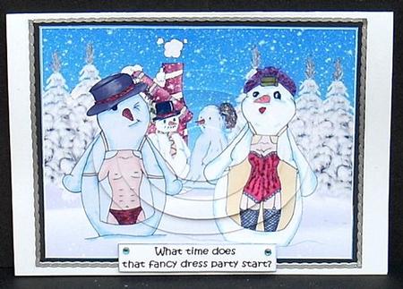 Frosty and Frostinas Fancy Dress for Christmas Pyramid by Joyce Watson