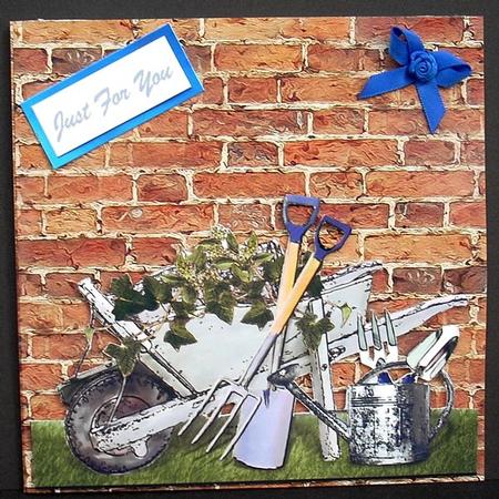 Old Birck Wall Background Sheet Landscape by Joyce Watson