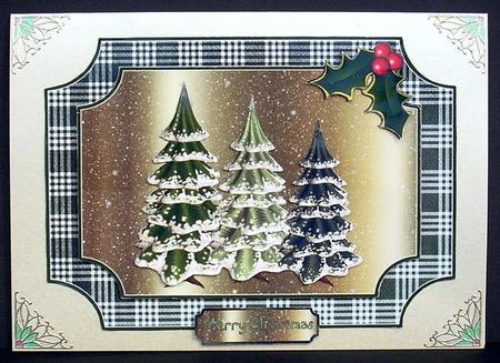 Christmas Trees Quick Card by Joyce Watson