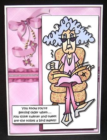 Stella Thinks Twitter and Tweet Are Bird Noises Quick Card by Joyce Watson