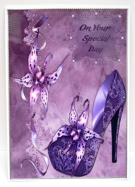Orchids, Lace & Fashion with Decoupage by Joyce Watson