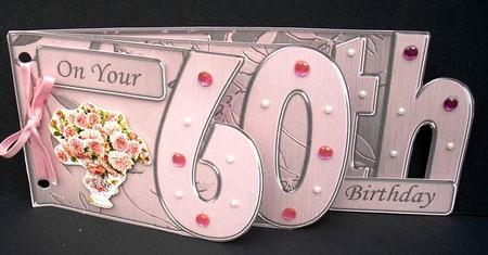 60th Elegant Metallic Book Sheet by Joyce Watson