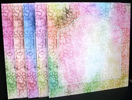 Rainbow Flowers 7 x 7 Inch Envelope Kit by Joyce Watson