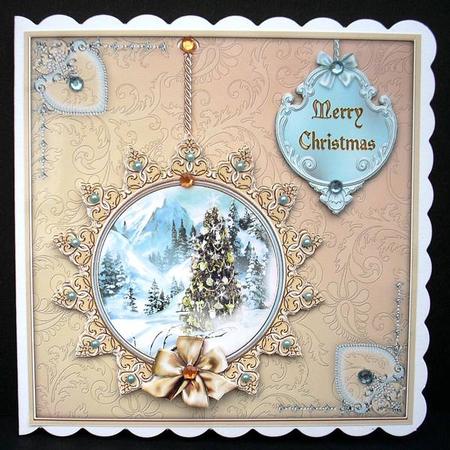 Winter Through the Looking Glass 5x5 Decoupage - Caramel by Joyce Watson