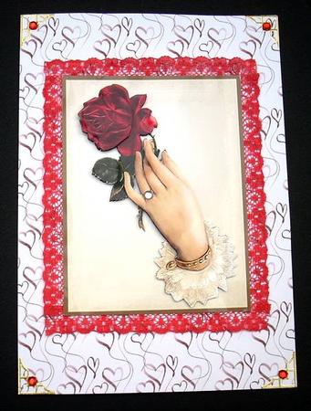 Love Heart Doodles Backing Paper by Joyce Watson