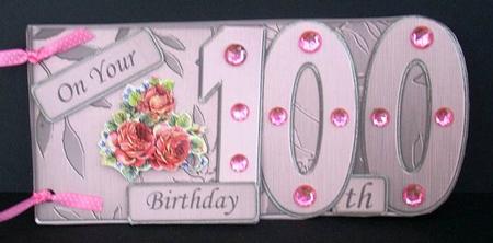 100th Elegant Metallic Book Sheet by Joyce Watson