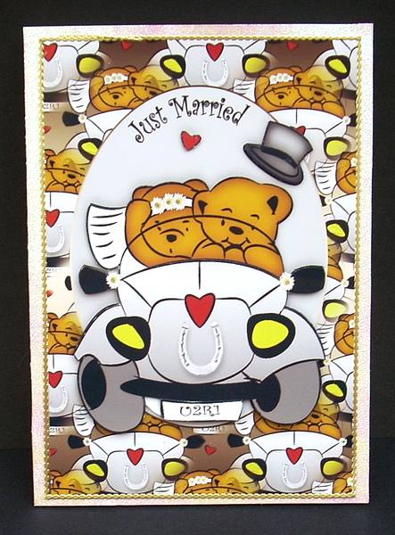 Bear Wedding Buggy by Joyce Watson