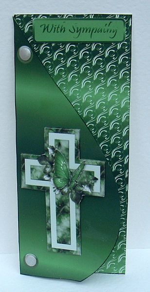 Jade Sympathy or Easter Card by Joyce Watson