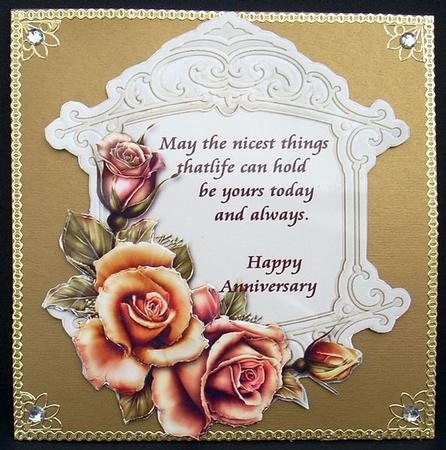 Flowers Galore Anniversary Toppers by Joyce Watson