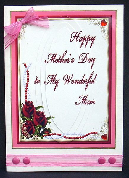 Red Roses Mother's Day Mam by Joyce Watson