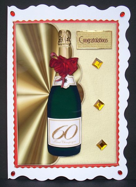 Champagne Bottle - 60 by Joyce Watson
