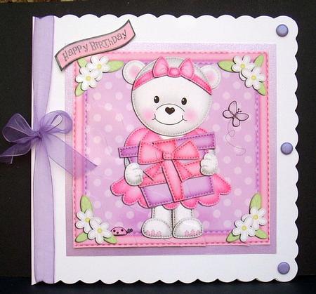 Teddy Tess's Present Wavy Corner Side Stacker by Joyce Watson