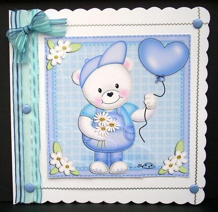 Teddy Ed's Balloon Wavy Corner Side Stacker by Joyce Watson
