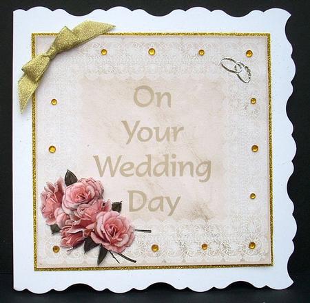 On Your Wedding Day Vintage Roses and Lace by Joyce Watson