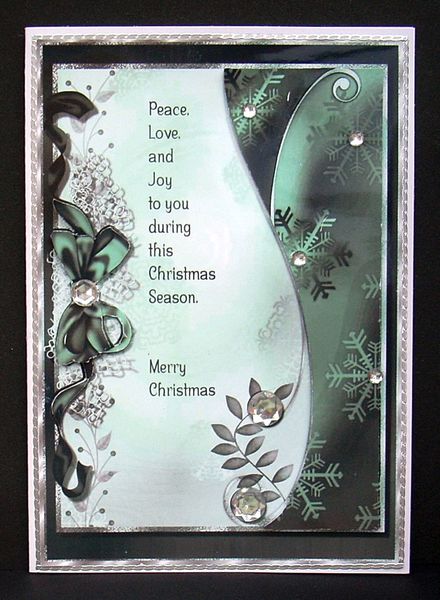 Christmas Wishes Card Topper 2 by Joyce Watson