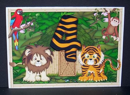 Jungle Birthday 4 by Joyce Watson