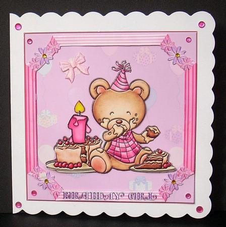 Happy 1st Birthday Girl by Joyce Watson