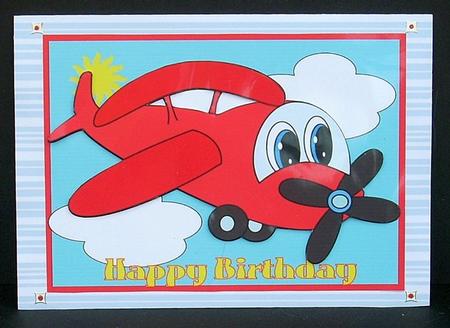 Red Aeroplane by Joyce Watson