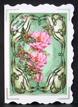Double Frame Roses by Joyce Watson