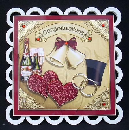 Wedding Shell Edged Corner Side Stacker by Joyce Watson