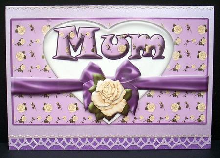 Floral Topper for Mum~mauve by Joyce Watson