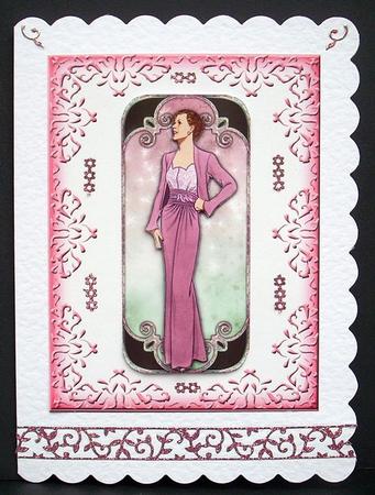 Elegant Blank Card Base 2 by Joyce Watson