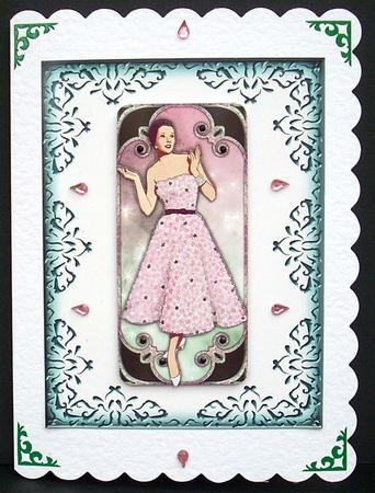 Elegant Blank Card Base 9 by Joyce Watson
