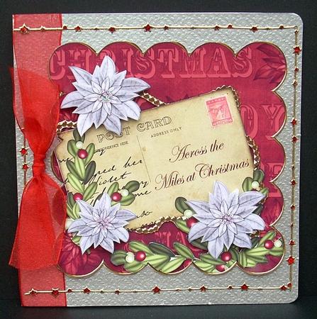 Sil Poinsettia Red Across Miles 8in Xtreme Cf Kit by Joyce Watson