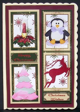 Christmas Wishes Card Front by Joyce Watson