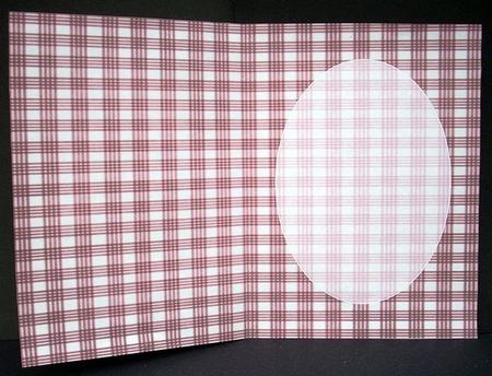 Christmas Red Plaid Insert by Joyce Watson