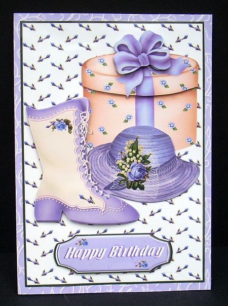 Swirly Vines Background in Lilac by Joyce Watson
