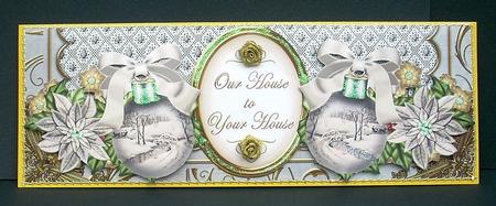 Snow Bridge Ours to Yours Large Dl Decoupage Card Kit by Joyce Watson