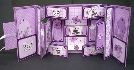 3D Prettty Violas Double Tri Shutter Card Kit by Joyce Watson
