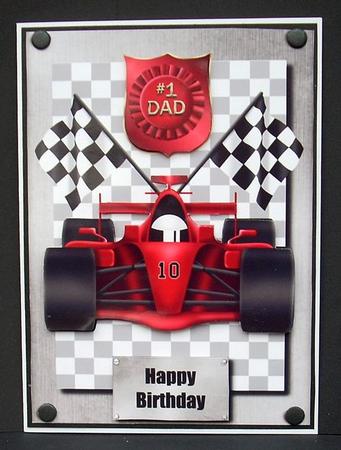 Red Formula Race Car by Joyce Watson