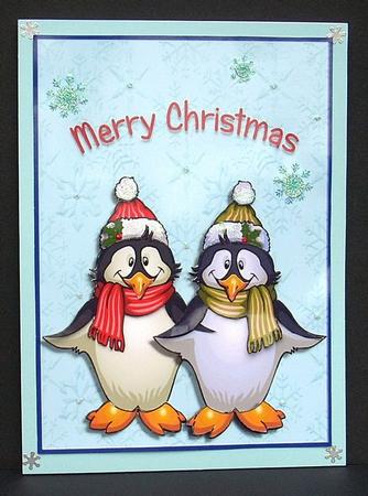 Merry Christmas Penguins by Joyce Watson