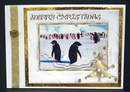Penguins on Snow by Joyce Watson
