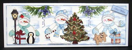 Snowman Happy Holidays by Joyce Watson