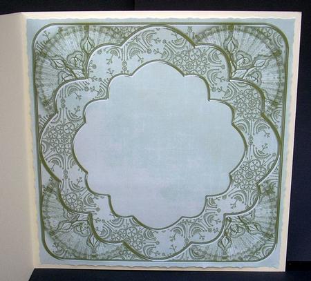 Dove Snowflake Colour Rosette 8in Insert Panel by Joyce Watson