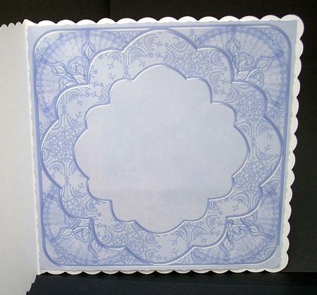 Pale Blue Snowflake Colour Rosette 8in Insert Panel by Joyce Watson