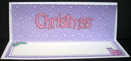 Xmas Christmas Presents Large Dl Insert by Joyce Watson