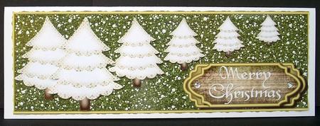 Cute Christmas Trees Dl Topper with Decoupage 4 by Joyce Watson