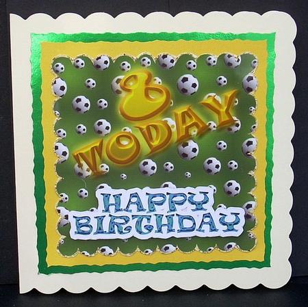 8 Today Boy Birthday Topper 2 by Joyce Watson