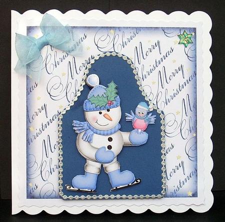 Xmas Snowman 3D Decoupage Sheet by Joyce Watson