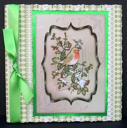 Lime Floral Backing by Joyce Watson