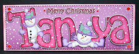 Xmas Large Dl Tanya Quick Card N 3D Decoupage by Joyce Watson