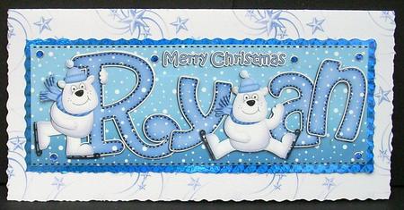 Xmas Large Dl Ryan Quick Card N 3D Decoupage by Joyce Watson